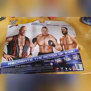WWE Triple Threat match Stone Cold Steve Austin Brock Lesnar Curtis Axel